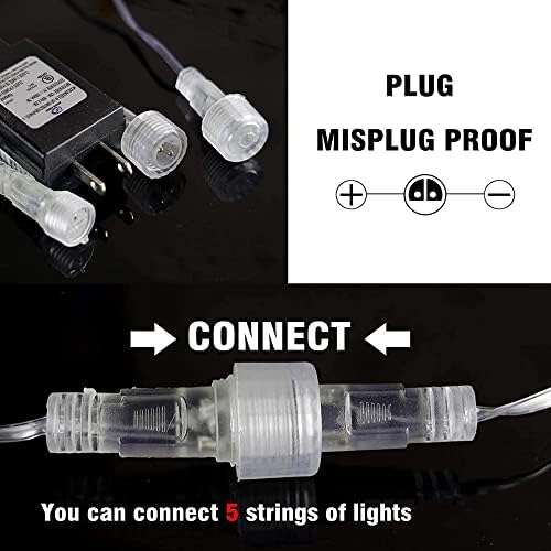 TW SHINE Christmas Lights Outdoor, 288 LED 12" 8 Tubes Meteor Shower Lights Outdoor Christmas Decorations Plug in, Waterproof Snow Falling Rain Icicle Xmas Light for Tree Decor, Blue - Image 6