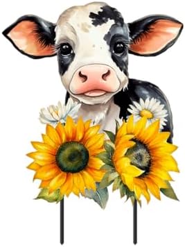 Briarwood Lane Summer Metal Art 26x17 Cute Cow for Summer Metal Art by BriarwoodLane