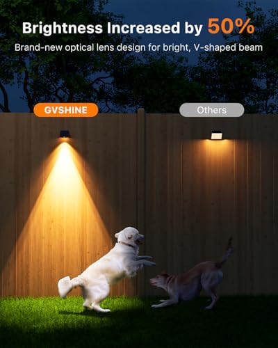 8 Pack Sun Power Fence Light Outdoor 3 Color Temperature Decorative - Image 4