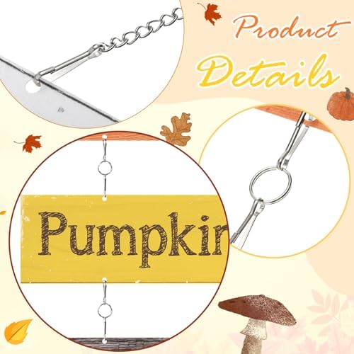 Hotop Fall Decoration for Home Thanksgiving Fall Wall Decor,Vivid Colors - Image 3