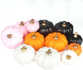 Artmag Artificial Pumpkins Bulk 12Pcs Assorted Sizes and Colors Harvest Lifelike Pumpkin Fake Foam Pumpkin for Fall Autumn Halloween Home Party Thanksgiving Party Holiday Decor by Artmag