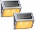 XLUX Warm White Solar Lights for Deck Step Fence Post, SST Housing, 2 Pack by %EF%BC%B8%EF%BC%AC%EF%BC%B5%EF%BC%B8