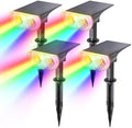 Linkind Solar Lights Outdoor Waterproof LED Landscape Spotlight RGB 4 Pack by Linkind