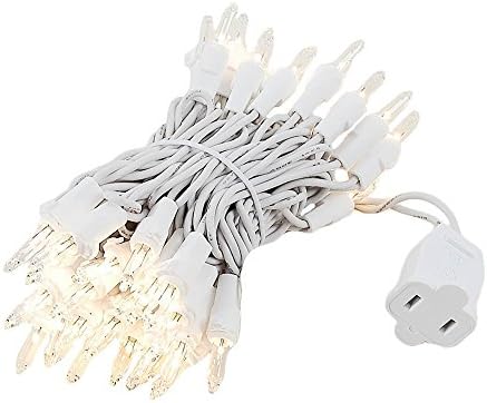 Novelty Lights 11 Feet 50 Bulb Clear Incandescent Mini Light String by NoveltyLights-LightExperts