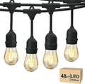 Svater 48 FT Outdoor String Lights 2W Commercial Grade Waterproof S14 ETL by Svater