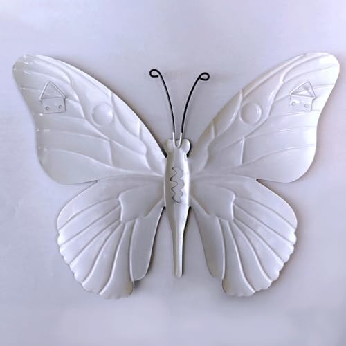 Metal Butterfly Wall Decor - 9.6" Outdoor Fence Wall Art Decor, Hanging Decoration for Garden Yard Living Room Bedroom Patio Balcony(4 Pack) - Image 6