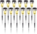Solar Lights Outdoor Waterproof, Solar Garden Lights, Warm White, 12Pack by DreamMasterMakeLifeMoreConvenient