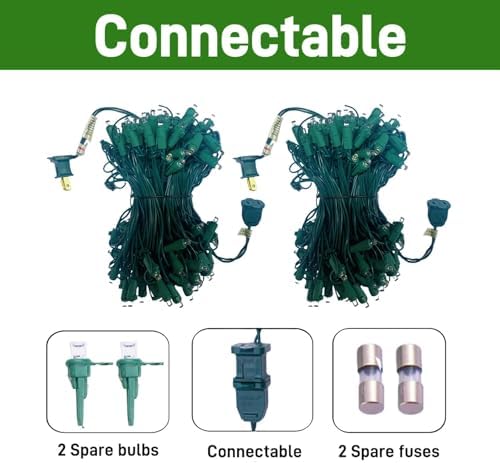 Led Christmas Net Lights Outdoor Christmas Decorations 200 Led 9Ftx6Ft Connectable Waterptoof Mesh Net Lights for Trees Bushes Wedding Garden Outdoor Christmas Decorations(warmwhite) - Image 6