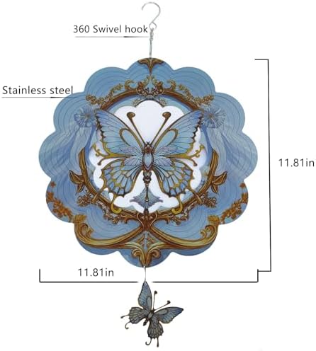 DJUAN Butterfly Wind Spinners- Birthday Gifts for Women Mom Grandma Wife - Image 3