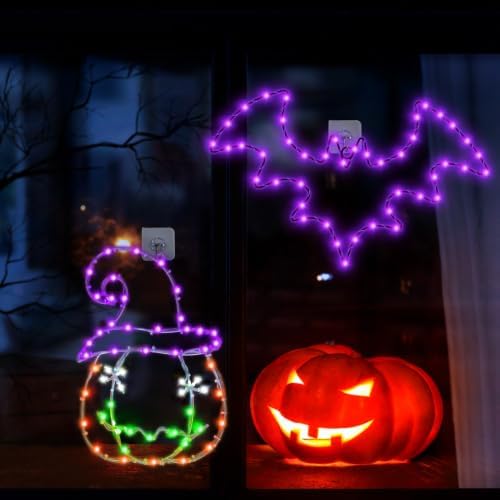 Halloween Window Lights, 2 Pack LED Waterproof Timer Indoor Decor - Image 3