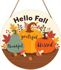 Thanksgiving Decor Front Door Sign 12"x12" Fall Wreaths For Front Door by welcometoourhome