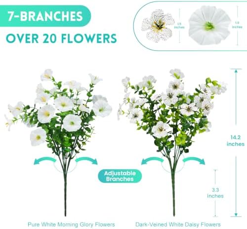 Hrobek Artificial Flowers for Outdoors Faux Plants for Outside Planter - Image 3