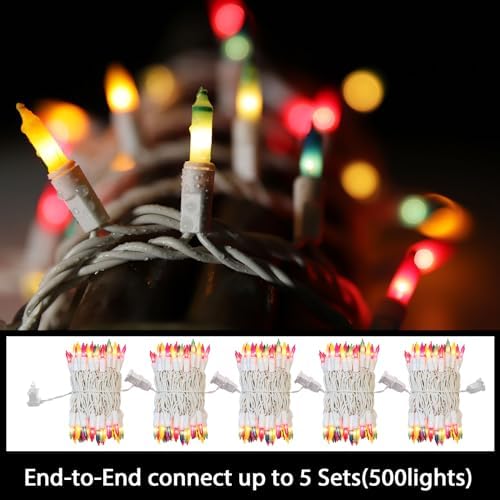 LAMPHOME Easter String Lights,Super-Bright Extendable 100 Count 19.6FT White Wire Mini Pastel Fairy Lights, 120V UL Certified for Garden Patio Holiday Party Outdoor Indoor Decoration, Multicolor - Image 5