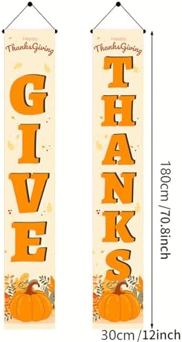 HOMETITUTE Welcome Fall Porch Banner Set 12 x 71 Inch 2 Pack - Image 3