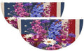 Red White Blue Flowers Semicircular Hanging Decorative Bunting Flag 2pcs by Ouqiuwa