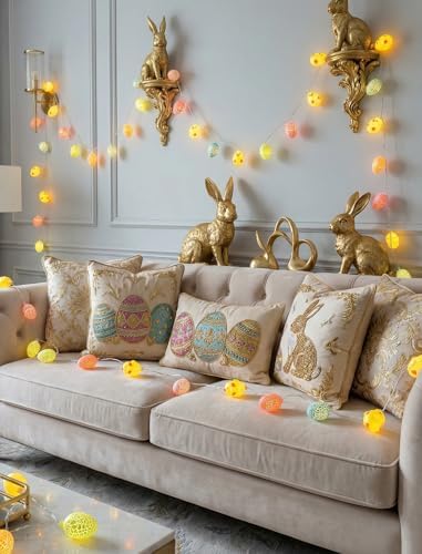 10 LED Chicks Egg Camping String Lights, 8.5Ft Easter Decoration Outdoor - Image 6