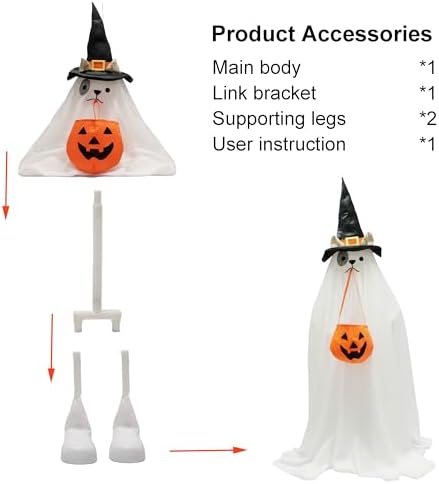 Halloween Decorations Outdoor Indoor, Color Changing Light Up Ghosts - Image 5