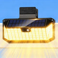 470 LED Clip On Solar Lights Outdoor, Warm White Motion Sensor Lights 1Pack by LUHLEE