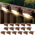DenicMic 16 Pack Solar Deck Lights Outdoor Waterproof 4000K Warm White LED by Denicmic
