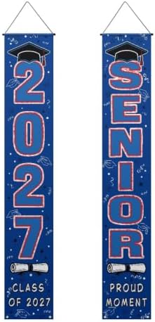 Blue Senior Night Party Banner 2027 Graduation Decorations by WelcometoLuarisgur