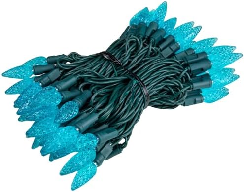 Novelty Lights 24 Feet 70 LED True Twinkle Teal Christmas String Lights - Image 5