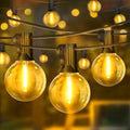 LAMPHOME 4 Pack LED Outdoor String Lights, 26FT Yellow Patio Lights with 12+1 Edison Shatterproof Bulbs,Waterproof Connectable Dimmable Outside Hanging Lights for Backyard Porch Garden Party Decor by ULL
