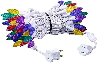 Novelty Lights 24FT 70 LED C6 Outdoor Rainbow Christmas String Lights - Image 5