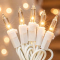 Hopolon Clear Christmas Lights, 13 FT 50 Count String Lights White Wire by Hopolon