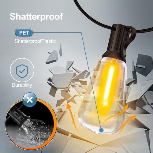 Outdoor Lights String Patio Outside - 100ft 30M LED Waterproof Light ST38 - Image 6