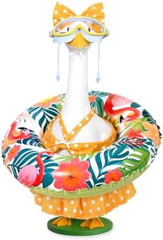 JcHrmers Diving Porch Goose Outfits Swimming Goose Outfits Bikini Lawn Porch Goose Clothes Fits 23" Cement Plastic Goose Statue for Summer Outdoor Garden Yard Patio Decoration by Unknown