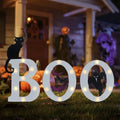Prsildan 3 Pack Halloween Decorations Outdoor Solar Lighted Boo Yard Sign by Prsildan