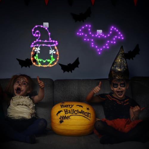 Halloween Window Lights, 2 Pack LED Waterproof Timer Indoor Decor - Image 5
