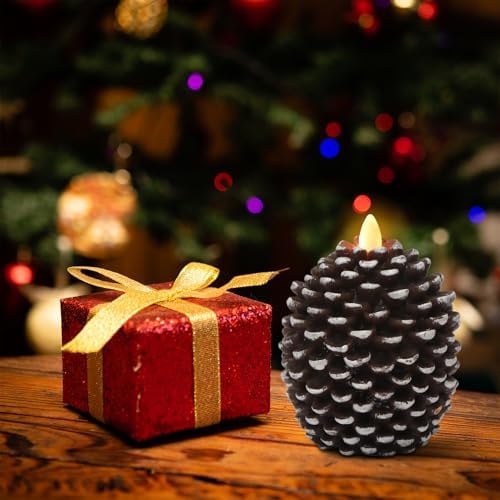 Wondise Flameless Candles with 6H Timer Pine Cone Candles - Image 7