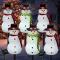 Christmas Snowman Solar Pathway Lights Outdoor Decorations, 6 Pack by TAILERRI