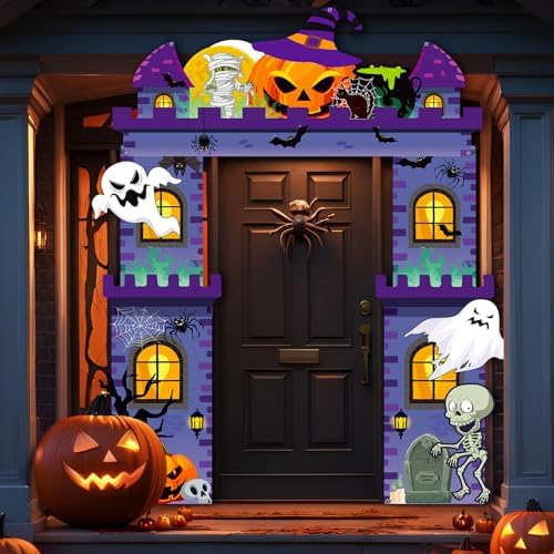 Tiamon Halloween Haunted House Decorations Scary Archway Door Banner - Image 7