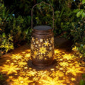 Outdoor Solar Lanterns Waterproof, Metal Hanging Solar Lights Snow Garden Decor Birthday Gifts for Women Mom Grandma for Patio Backyard Yard Pathway Porch by SENCOS