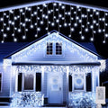 Joomer 19FT Christmas Icicle Lights Outdoor Connectable White by Joomer