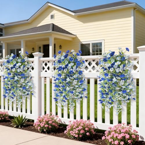 INQCMY Artificial Fake Flowers Plants for Outdoor Spring Summer Decoration - Image 4