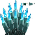 BrizLabs Teal Christmas Incandescent String Lights Outdoor 300 Count 69.6ft by BrizLabs