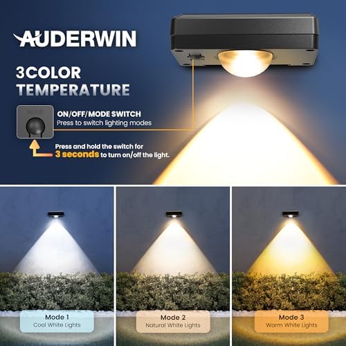 Solar Fence Lights Outdoor Waterproof, Fence Lights Solar Powered 12 Pack - Image 2