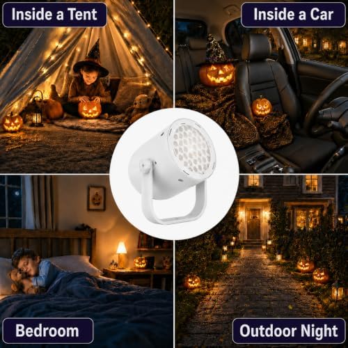 Halloween Projector Lights Outdoor/Indoor, Led Lights Projector for Halloween Decorations,USB-Powered Gifts, Holiday Projector for Halloween Party - Image 3
