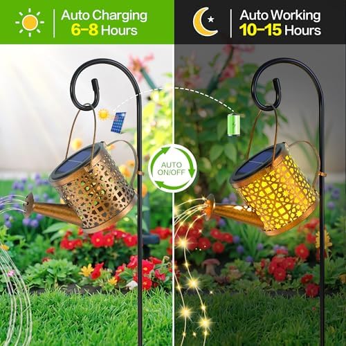 Solar Watering Can Lights Waterproof Outdoor Decorative Garden Decor - Image 5