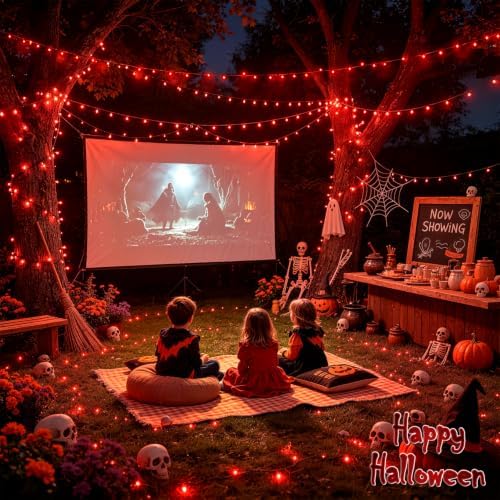 JMEXSUSS 250 LED Red Lights for Halloween, 91.5ft Red String Lights Plug in - Image 7
