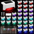 Geelin 32 Pcs Solar Deck Step Lights Outdoor, White Shell Multicolor Light by Geelin