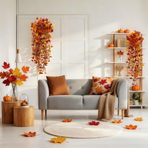ColoPlay Artificial Mums for Outdoors Fall Decor, Faux Fake Hanging Flowers - Image 7