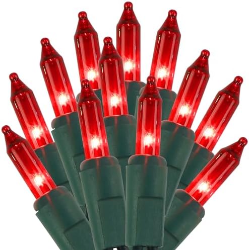 3 Pack Red Valentines String Lights, 100 Count Each, Incandescent Mini Christmas Lights, Connectable Xmas Tree Light for Indoor Outdoor Garland Birthday Holiday Wedding Festival Party by Unknown