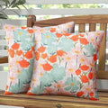 Pyonic Pack of 2 Outdoor Pillows Cover 18X18 inch Floral Waterproof Outdoor Throw Pillow Covers for Patio Furniture Porch by PyonicThrowPillowCovers