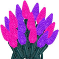 Novelty Lights 24FT 70 LED C6 Valentine's Day String Lights, Pink & Purple by NoveltyLights-LightExperts