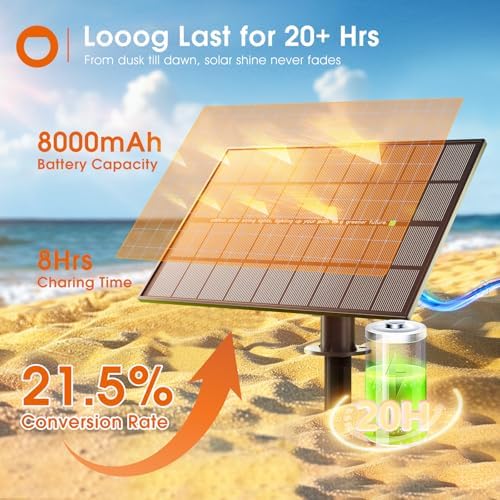 addlon 100FT(2FT) Solar String Lights Outdoor, with 50 Bulbs, Last 20+ Hrs - Image 2