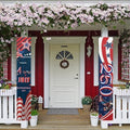 doginthehole 4th of July Decorations Porch Banner Sign Bald Eagle Front Door Decorative Hanging Flag Patriotic Door Banner 250th Anniversary USA Porch Decor Outdoor for Home 70.8x12.6 inch by doginthehole
